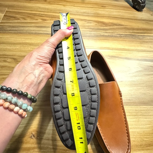 Perry Ellis Brown Faux Leather Men's  Slip-On Driver Loafers - Picture 4 of 12